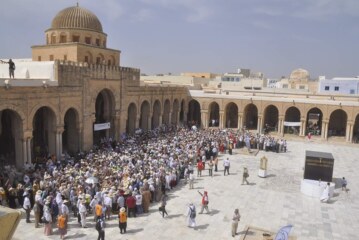 تظاهرة الحج التدريبي بجامع عقبة بن نافع بالقيروان